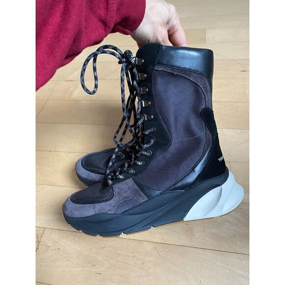 TORY Burch "Sawyer" Boxer Trainer Womens Size 6.5 Sneaker #Flaw Zipper - Picture 5 of 7